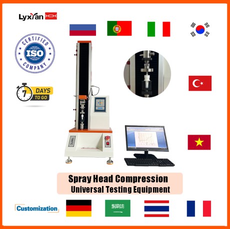 Lixian HZ-1007C 2kn Max Load Push-type Spray Head Nozzle Compression Strength Testing Equipment